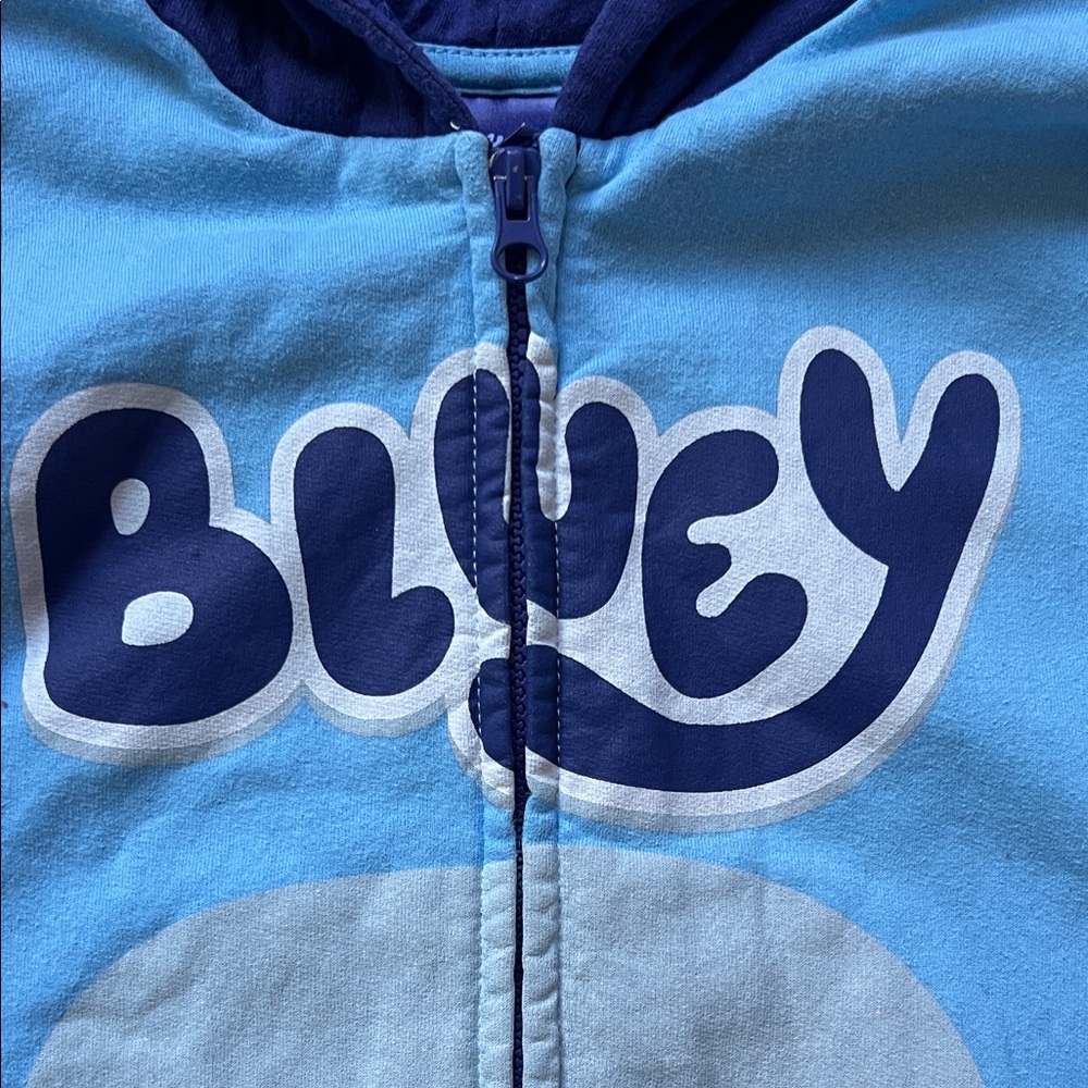 Disney Bluey Kids Full Zip Blue Hoodie with Ears.
Size 6-7 - Picture 3 of 11